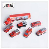 Camión contenedor de carros de bombero