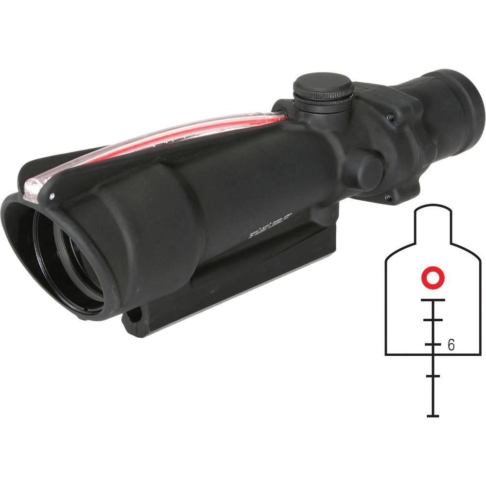 Trijicon 3.5x35 ACOG Riflescope (Negro Mate) - Montaje en Manija de Transporte, Impermeable, a Prueb