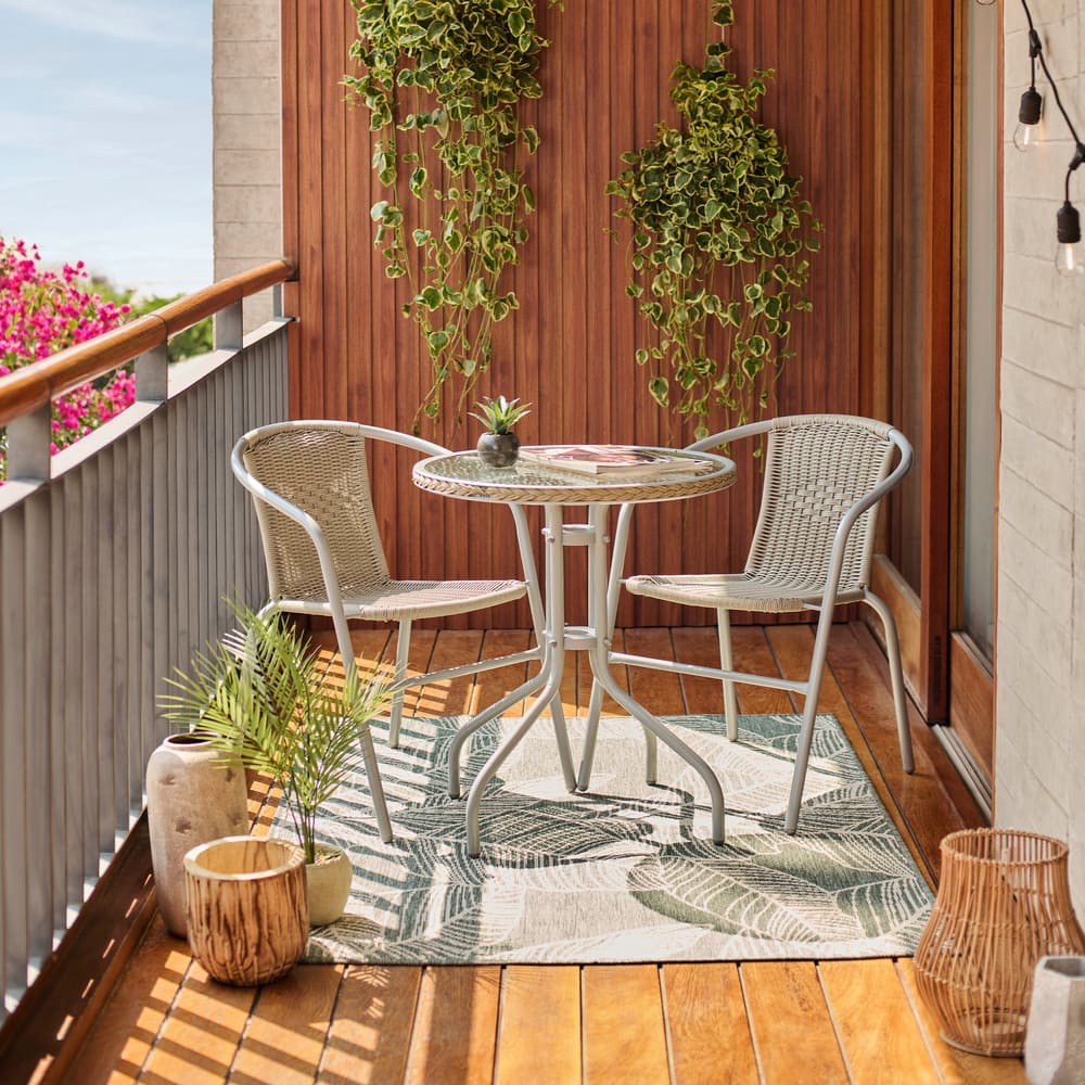 Juego de Terraza Balconero New Bistro Beige 2 Personas Orange