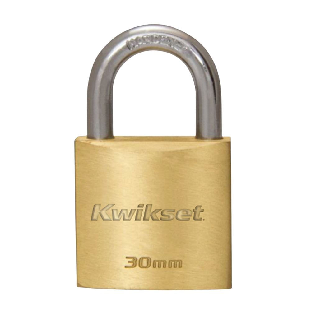 Candado Cobre Sólido 30mm con Grillete Kwikset