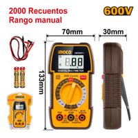 Multímetro Digital Ingco 600V 2000 Recuentos DM360011