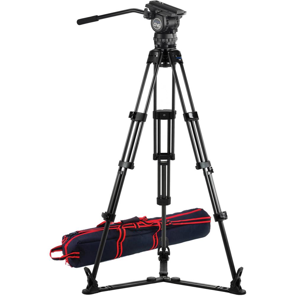 Trípode Profesional Acebil CS-682G: Soporta Cargas de Hasta 33 lb, Cabeza Fluida CH6, Tripode de Alu