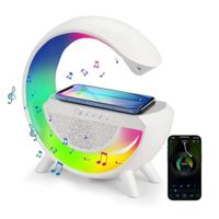 Lámpara RGB Parlante Bluetooth Cargador Inalámbrico 3 En 1   Modelo BT2301  //  280009
