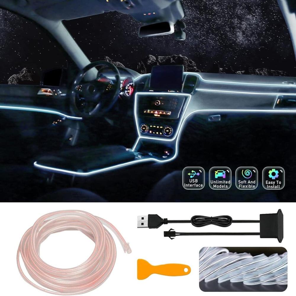 Luz Led Para El Interior Del Auto Blanco  620BL06