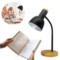 Lámpara De Escritorio Flexible Con Interruptor Negro  503NE05