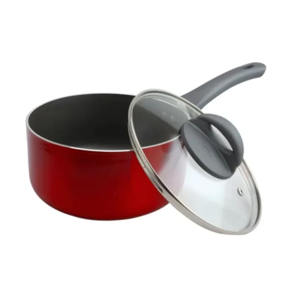 Cacerola Oster 18CM con Tapa Roja 62980 02 - Cocina Fácil y Rápida