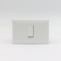 PULSADOR PARA TIMBRE SIMPLE SINTHESI S17 PLACA BLANCA Y DADO BLANCO