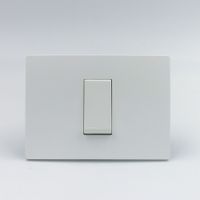 INTERRUPTOR SIMPLE S33 PLACA BLANCA MATE Y DADO SINTHESI S22 BLANCO