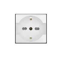 DADO TOMACORRIENTE SCHUKO DE 1 MODULO SINTHESI S22 BLANCO