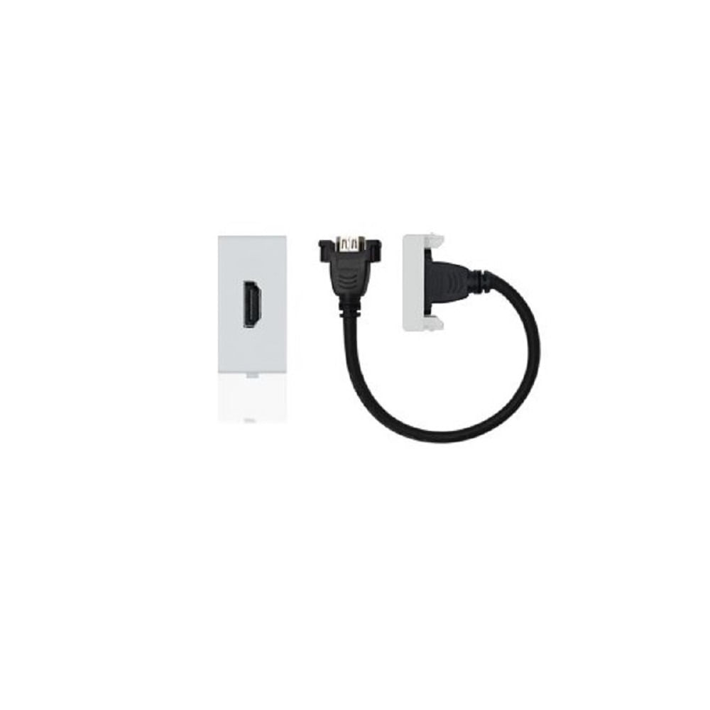 DADO CONECTOR HDMI CORDON 25CM 1 MODULO SINTHESI S22 BLANCO