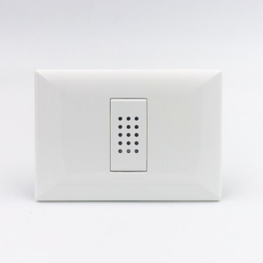 CHICHARRA O ZUMBADOR DE TIMBRE SIMPLE SINTHESI S22 PLACA BLANCA Y DADO BLANCO