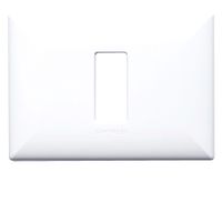 PLACA SIMPLE DE 1 ESPACIO SINTHESI S17 BLANCO