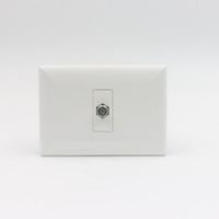 TOMA COAXIAL TV SAT SINTHESI S17 PLACA BLANCA Y DADO BLANCO
