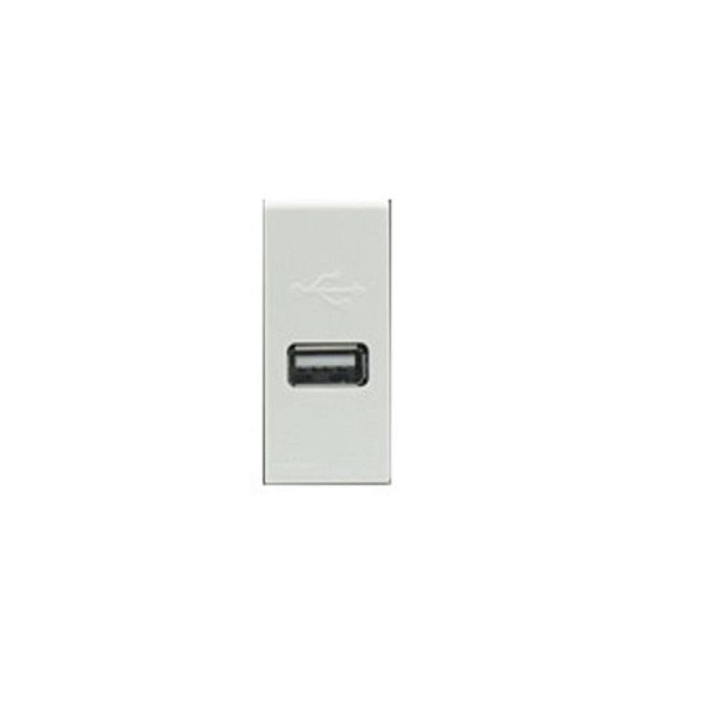 DADO CARGADOR USB TIPO A 1 MODULO SINTHESI S22 BLANCO