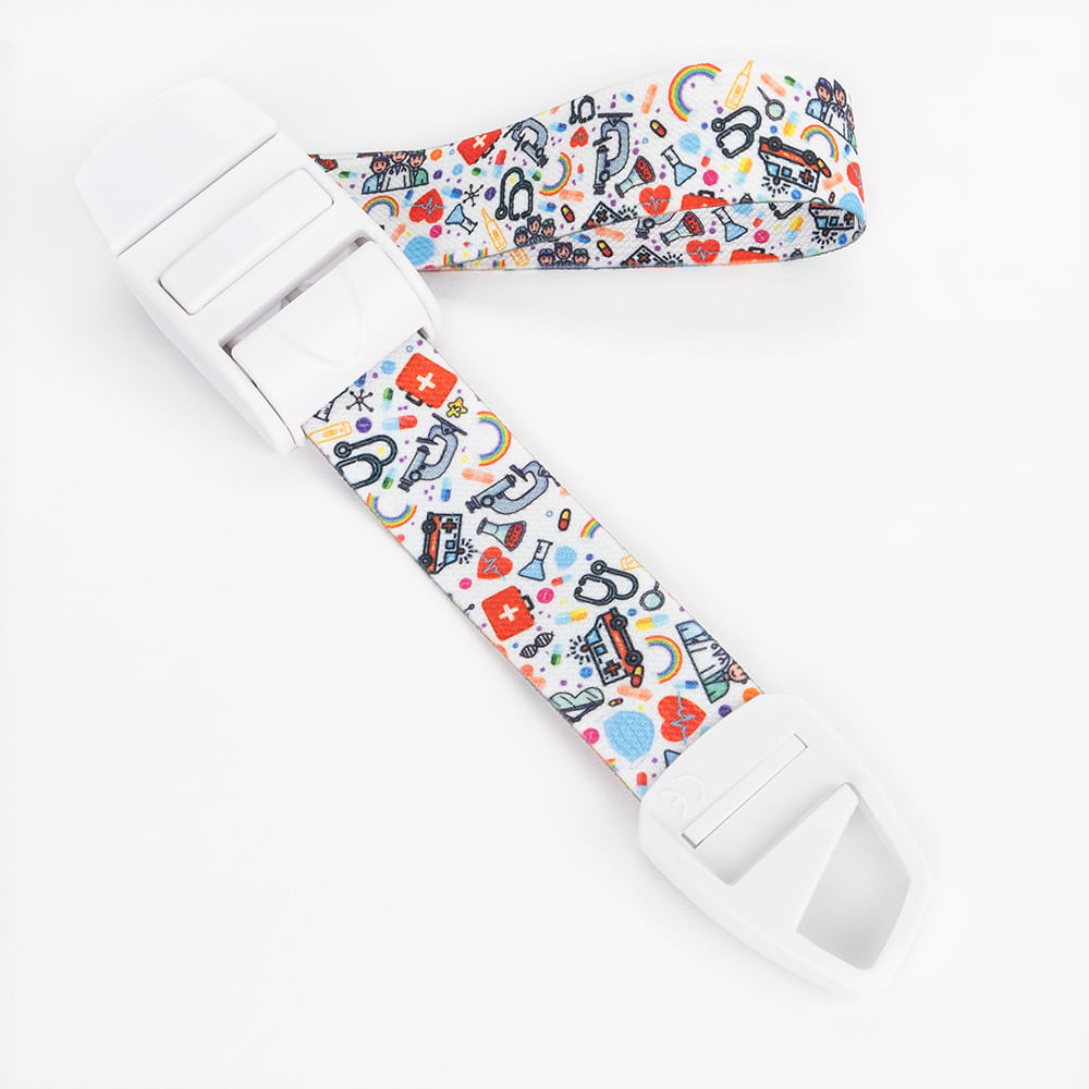 Torniquete De Tela De Nylon Diseño Arcoíris