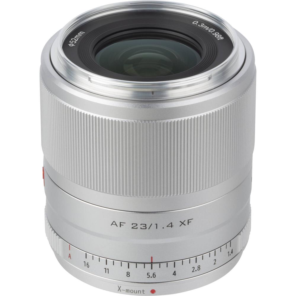 Viltrox AF 23mm f/1.4 XF (FUJIFILM X, Plata) - Lente APS-C, f/1.4 a f/16, Elementos ED y HR, Recubri