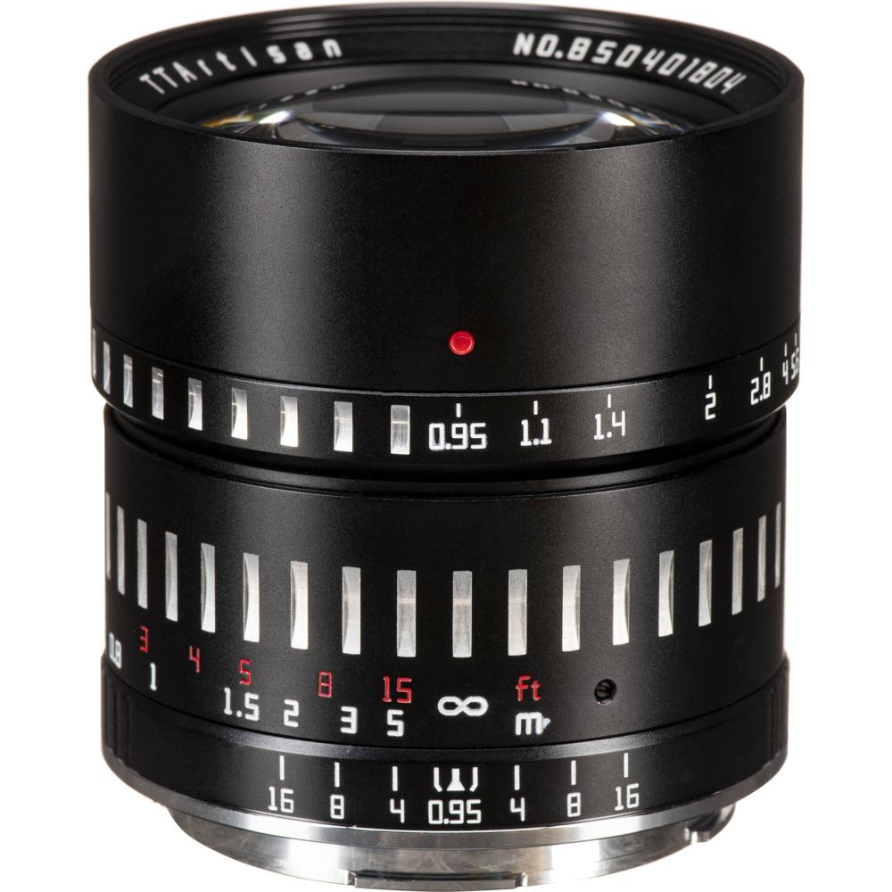 TTArtisan 50mm f/0.95 Lente para Leica L - Diseño Retro, Enfoque Manual, Diafragma de 10 Palas, Rang