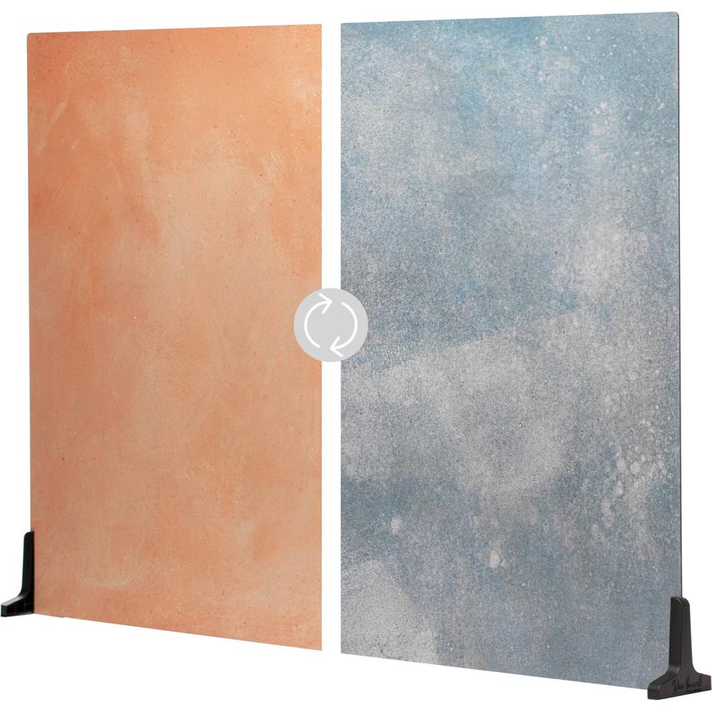 V-FLAT WORLD Duo-Board Doble Cara (Coral Wash / 90's Blues, 30 x 40"") - Tablero de PVC Reversible, F