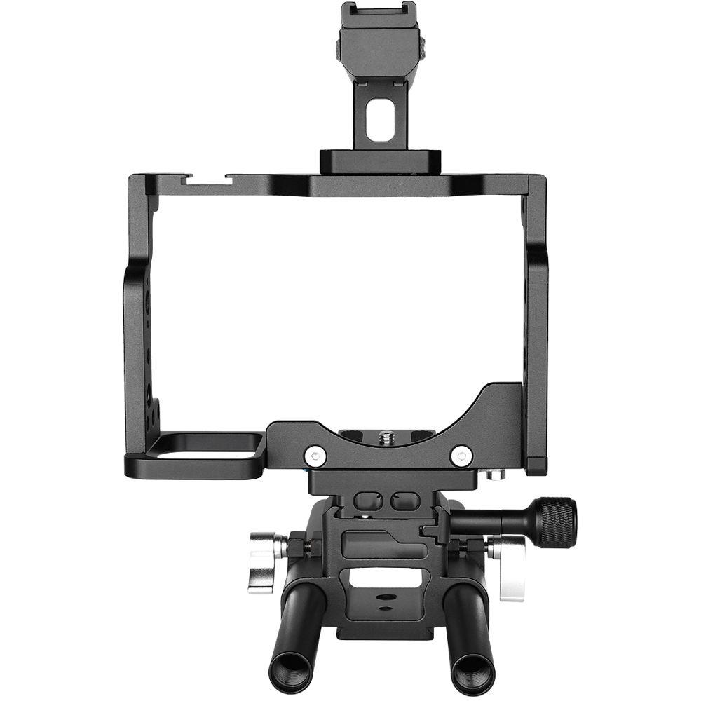 YELANGU C15 Cage para Cámara con Base y Asa Superior Ajustable para Nikon Z6 y Z7 - Incluye Placa QR
