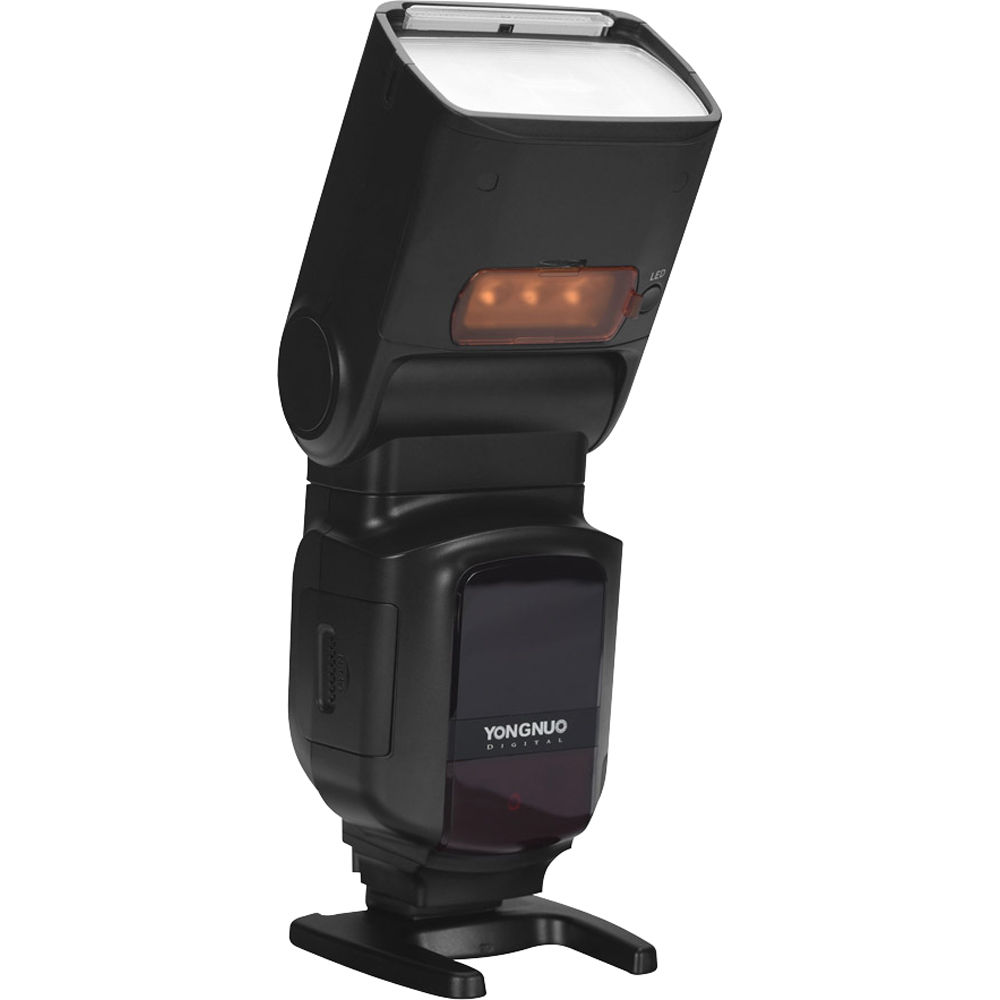 Yongnuo YN968N II TTL Speedlite para Cámaras Nikon - Guía 197' ISO 100, Zoom 20-200mm, Luz LED, Func