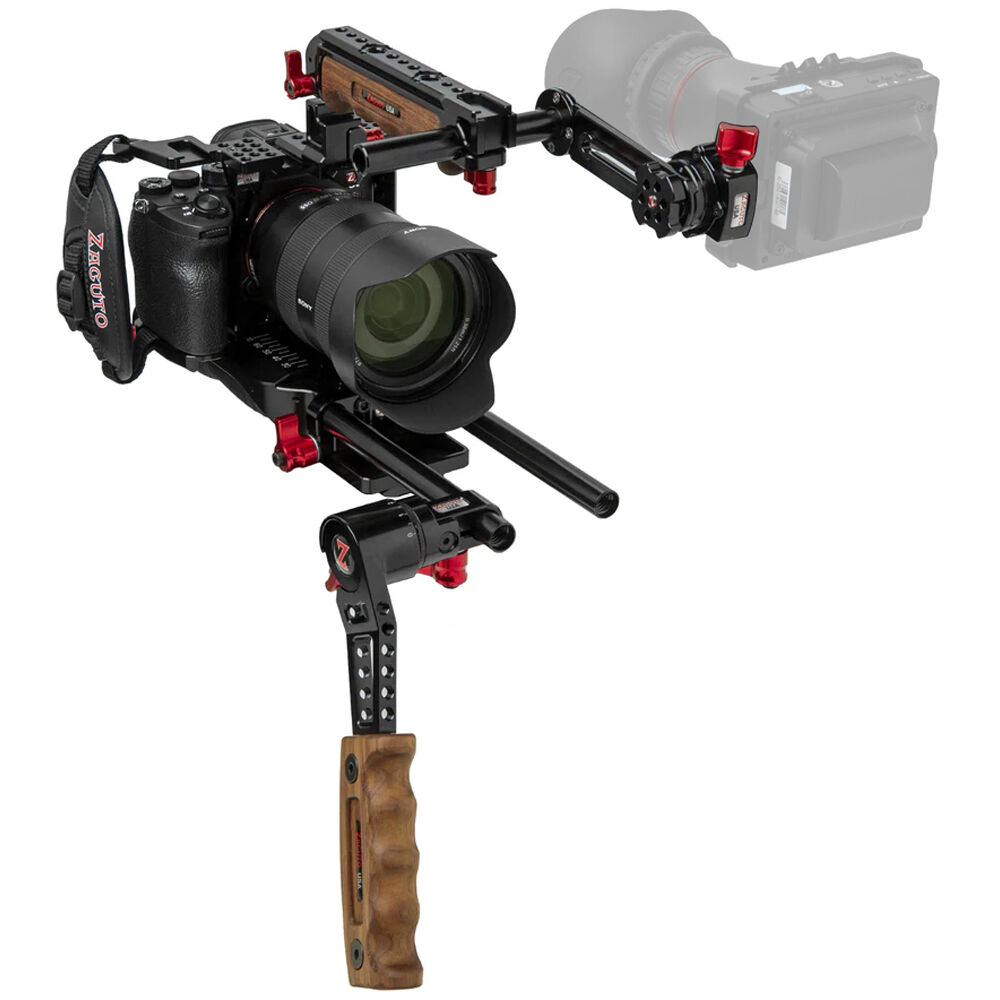 Zacuto ACT Recoil Rig para Sony a7S III - Baseplate ACT con Barras de 15mm, Empuñaduras Derecha y Tá