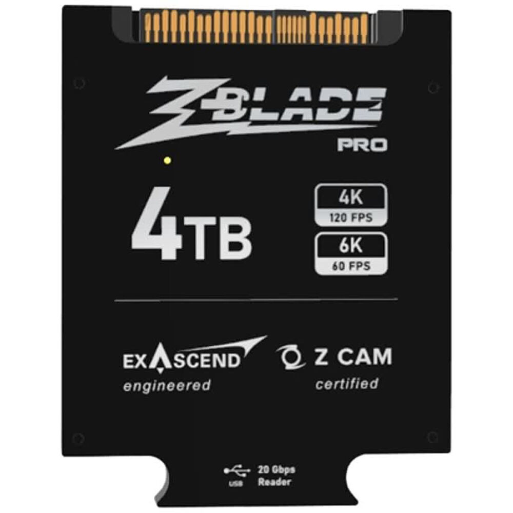 Z CAM ZBlade para Cámaras E2-F6 Pro (4TB) - Velocidad de Lectura hasta 2400 MB/s, Velocidad de Escri
