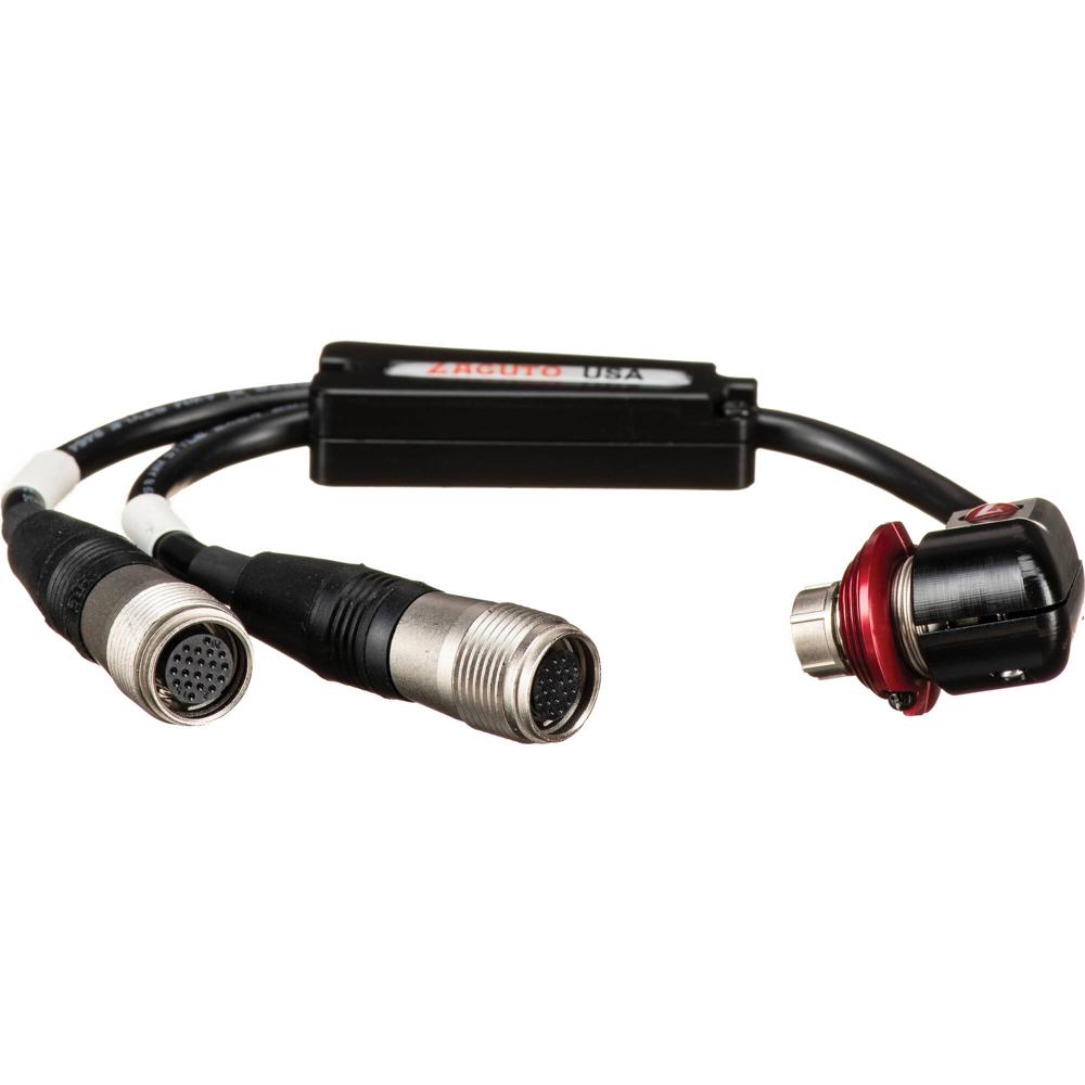 Zacuto Control de Zoom y Enfoque con Cable para Lente Canon 18-80mm (9"") - Incluye Conectores Hirose