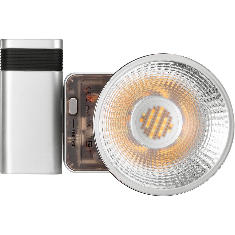 Zhiyun MOLUS X60RGB Monolight LED RGB (Combo Kit) - Luz con Batería, Control RGB, Potencia AC/Baterí
