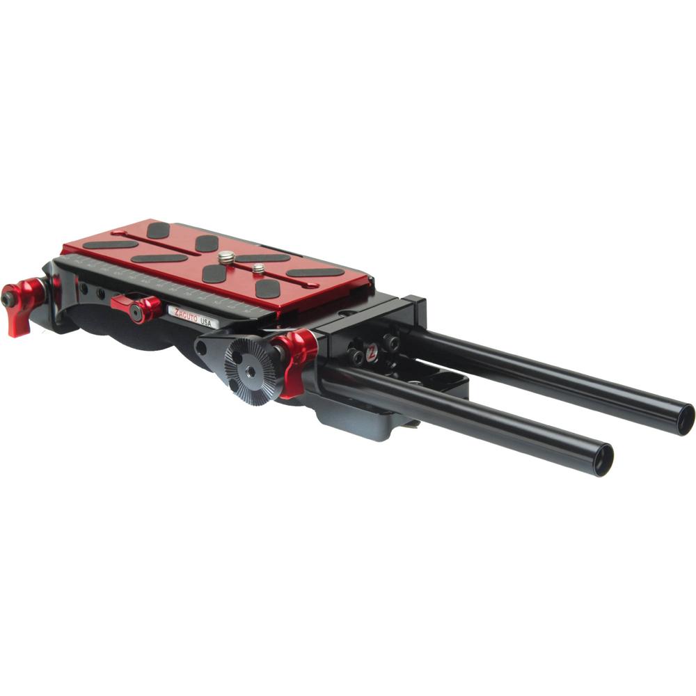 Zacuto VCT Pro Baseplate: Adaptador de Varilla de 15mm, Espacio Extra para Accesorios, Riel de 10"" p