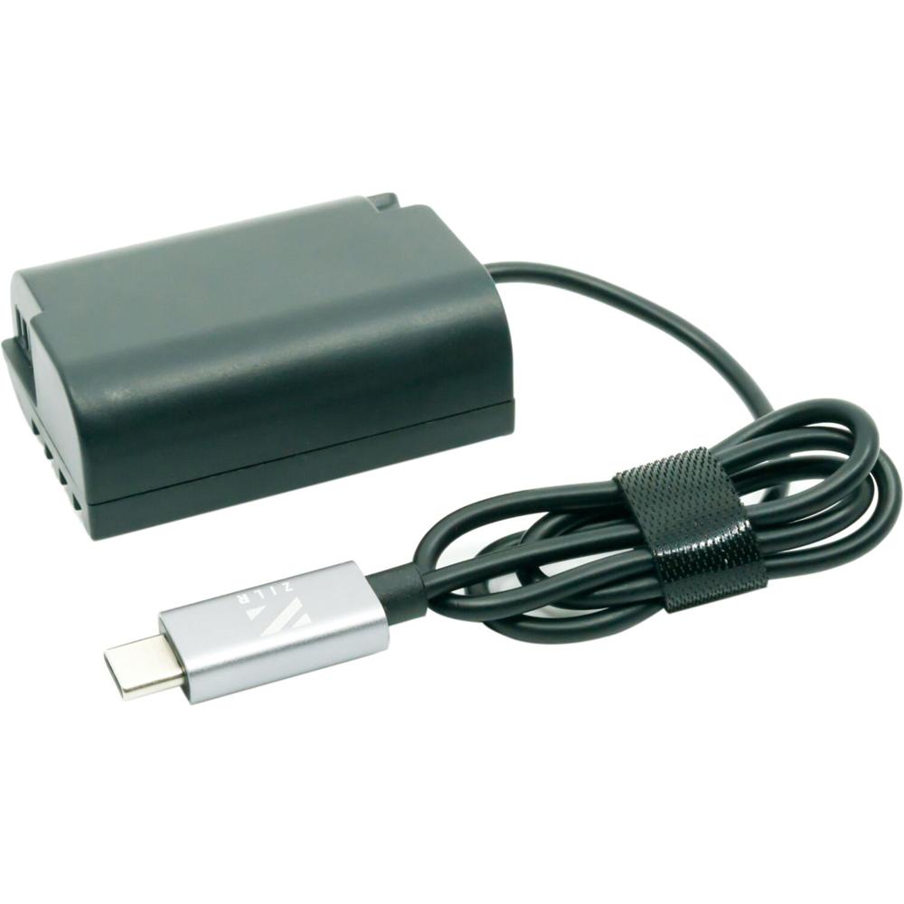 ZILR Cable Dummy de Batería USB Tipo-C para Panasonic DMW-DCC17 - Extiende la Vida de la Batería, Co