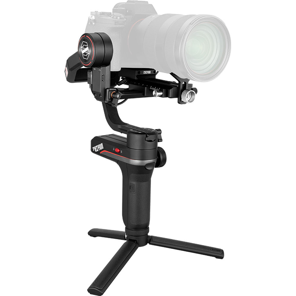 Zhiyun WEEBILL-S: Estabilizador de Gimbal Portátil con Mango Trasero, Motores Mejorados y Soporte pa