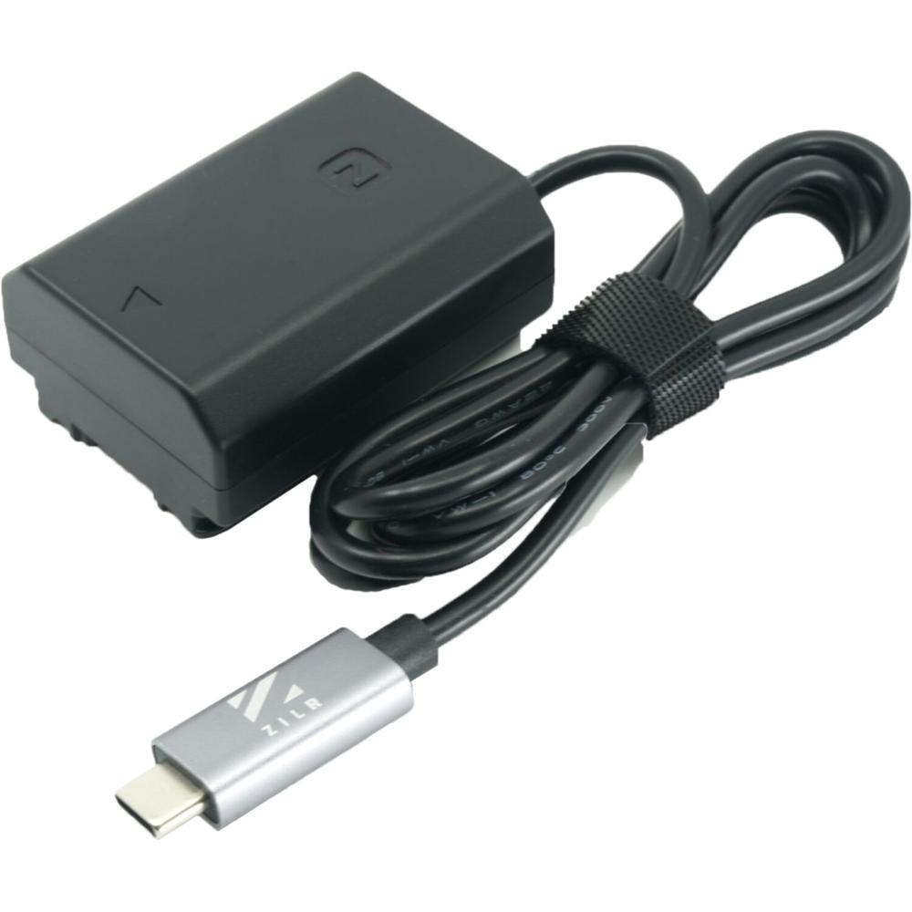 ZILR Cable de Batería Dummy Regulada USB-C a Sony NP-FZ100 (24"") - 8-8.4V, 3.5A, Transmisión de Dato