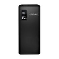 Powerbank Cargador KUZLER Modelo 105N 20000mAh Carga Rápida en Color Negro