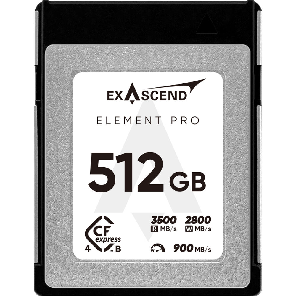 Tarjeta de Memoria Exascend 512GB Element Pro CFexpress 4.0 Type B - 3500 MB/s Lectura, 2800 MB/s Es