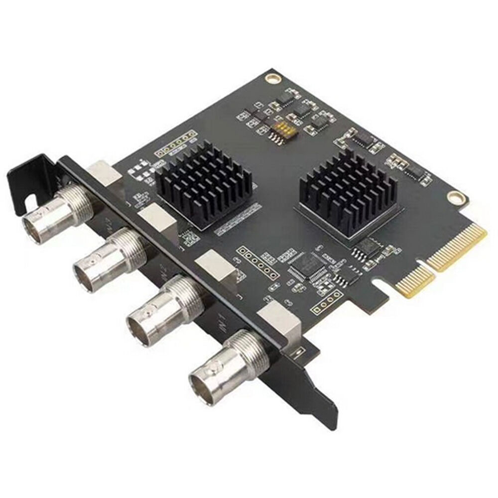Tarjeta de Captura PCle 3G-SDI de 4 Canales - Captura hasta 1080p a 60 fps con Entradas de Audio Int
