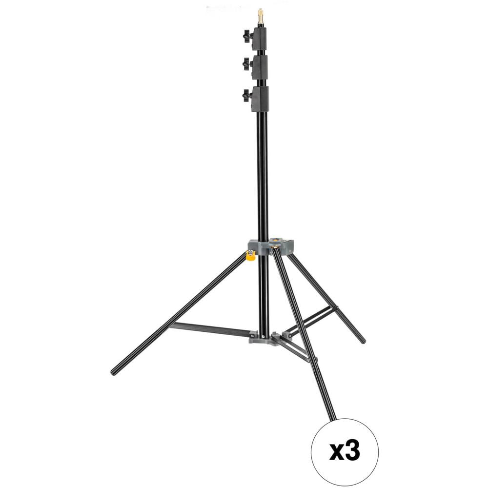 Soporte de Luz Impact Link Interconectable con Amortiguación de Aire (12', Paquete de 3)