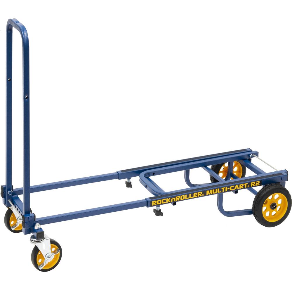Transportador de Equipos MultiCart 8 en 1 R2RT Micro (Azul) - Capacidad de Carga de 350 lb, Longitud