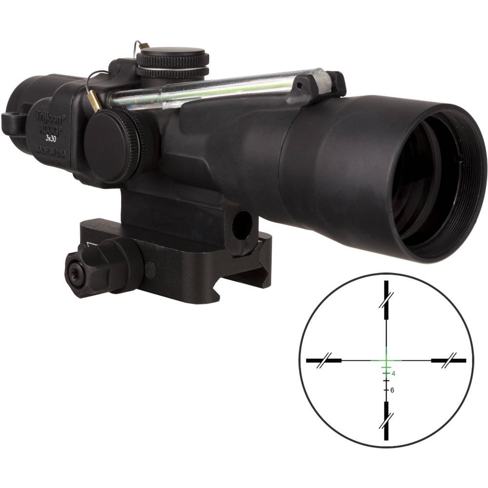 Trijicon 3x30 ACOG Riflescope con Iluminación Dual (Retícula Balística .223 69 gr. Remington) - Tecn