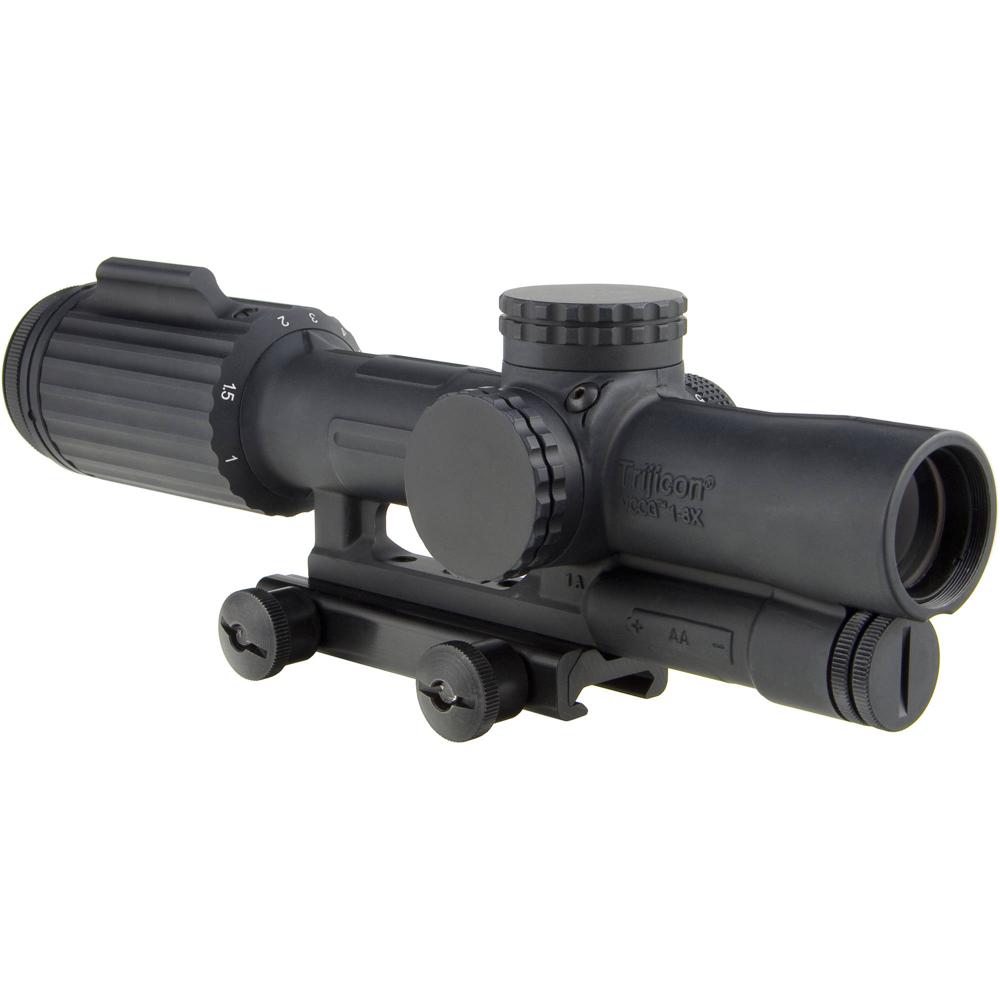 Trijicon 1-6x24 VCOG Riflescope con Retícula MIL de Círculo Segmentado y Montura de Tornillo de Pulg