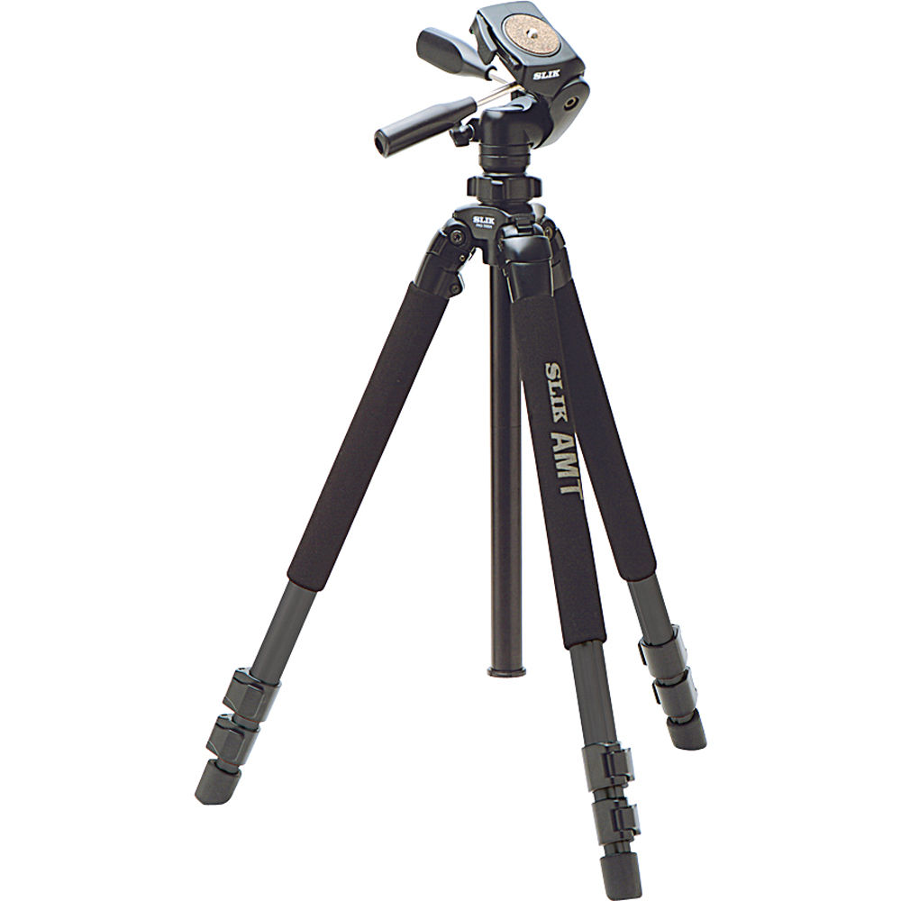Trípode Slik Pro 700 DX con Cabezal 700DX 3 Vías, Panorámico y de Inclinación (Negro) - Capacidad de