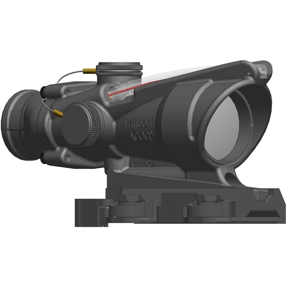 Trijicon 4x32 ACOG BAC Óptica de Combate Dual Iluminada con Retícula de Punto en Forma de Caballo Ro