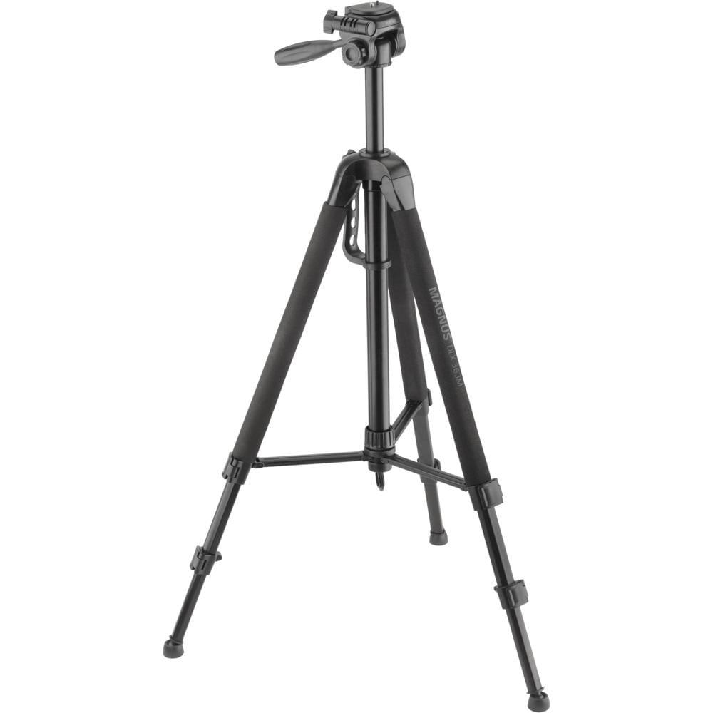 Trípode Magnus DLX-363M para Foto/Vídeo con Cabezal Pan y Monopie, Adaptador para Smartphone y Sopor