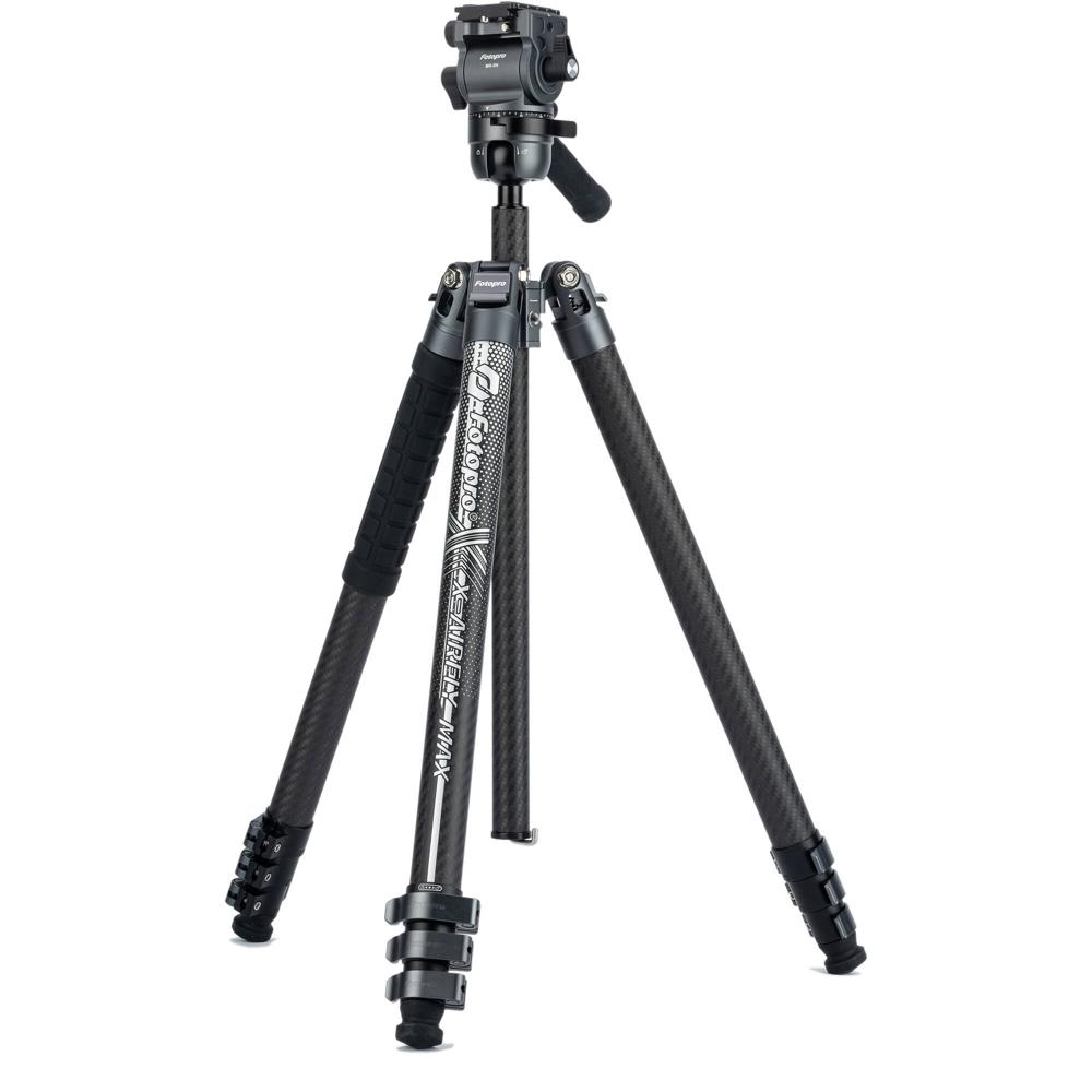 Trípode de Video Fotopro X-AIRFLY Max (Gris) - Capacidad de Carga 13.2 lb, Altura Máxima 67.3"", Altu