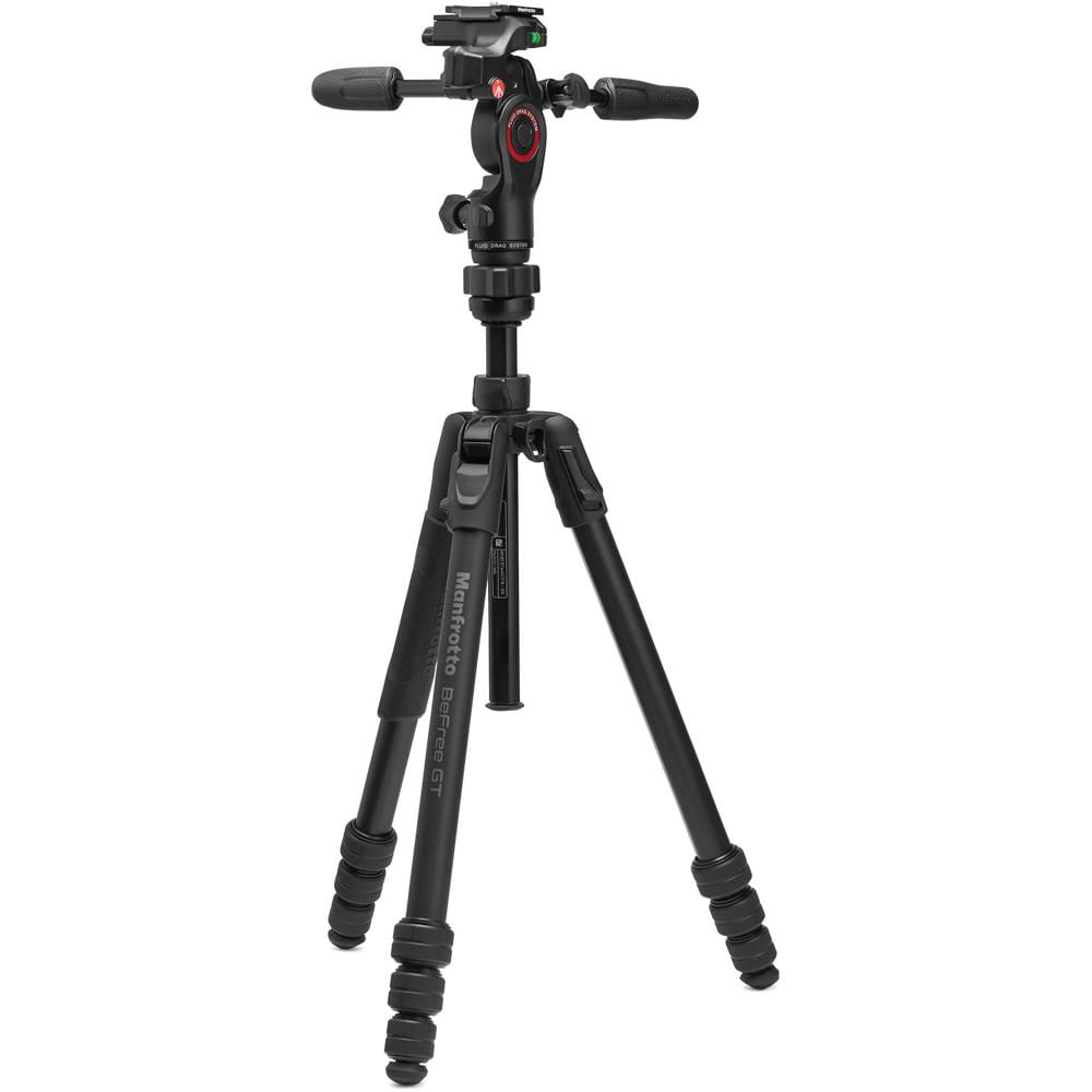 Trípode de Viaje Manfrotto Befree GT PRO de Aluminio con Cabezal Pan/Tilt de 3 Vías - Capacidad de C