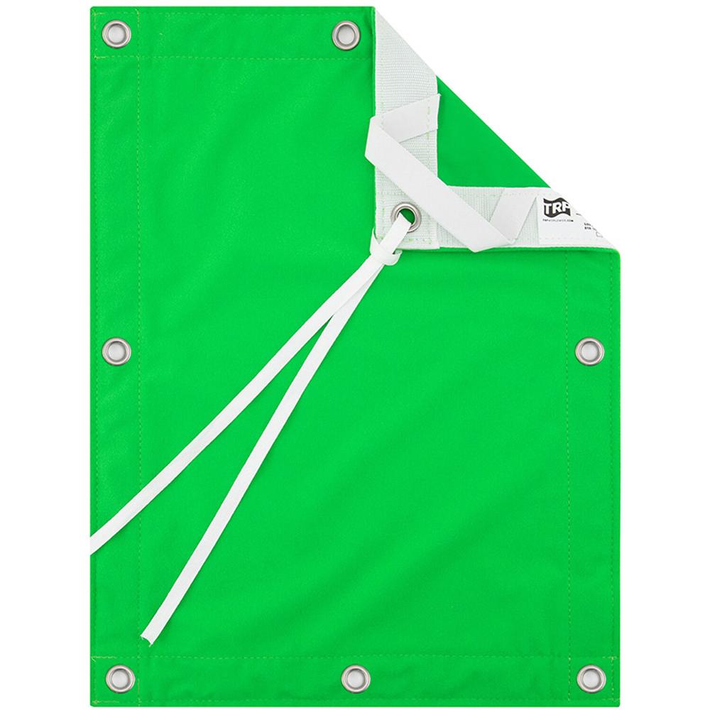 TRP WORLDWIDE Pantalla de Polipropileno Verde Óptico (12 x 12') - Acabado Cepillado para Edición Dig