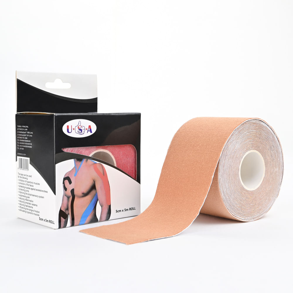 Cinta Venda Kinesiológica Piel de 5 CM X 5 M