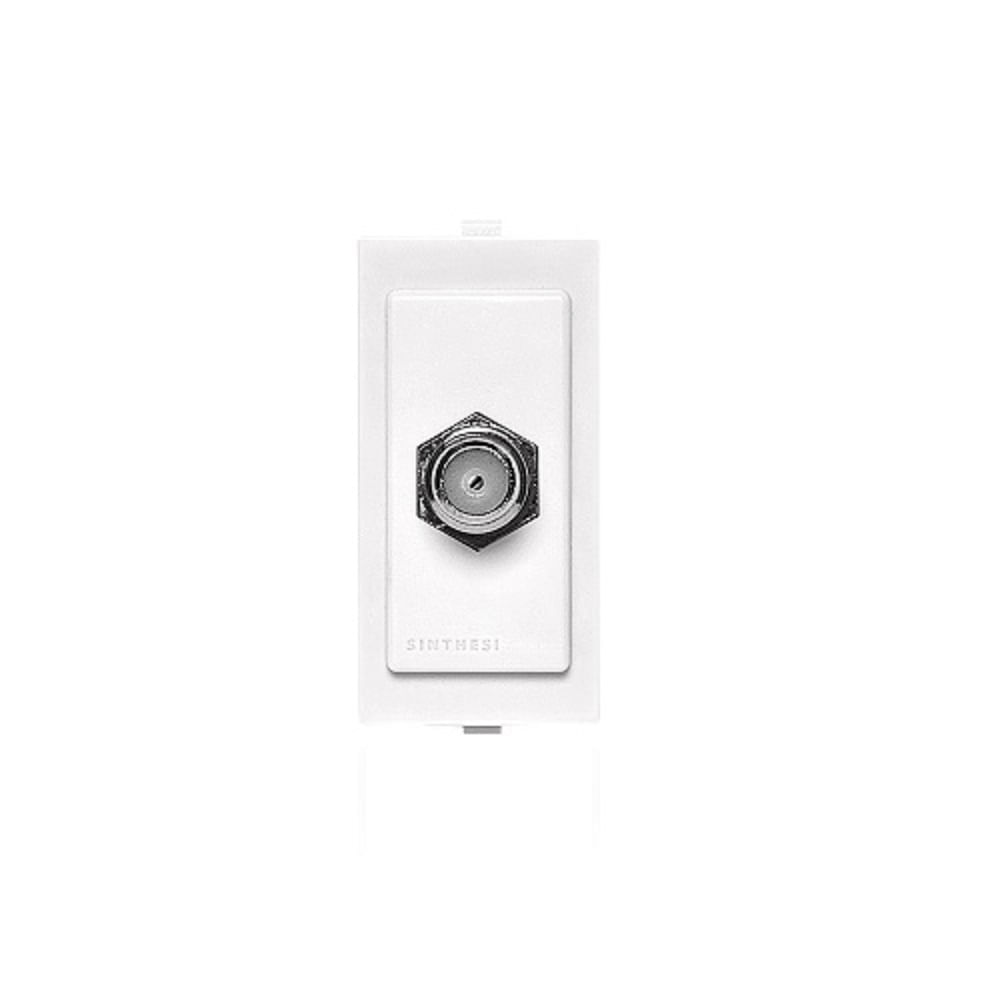 DADO TV COAXIAL 1 MODULO SINTHESI S17 BLANCO