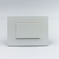 INTERRUPTOR SIMPLE TECLON SINTHESI S33 PLACA BLANCA MATE Y DADO S22 BLANCO