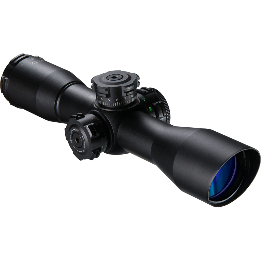 Visor de Rifle Barska 4x32 IR Contour (Retícula Mil-Dot, Paquete Clamshell) - Iluminación Roja y Ver