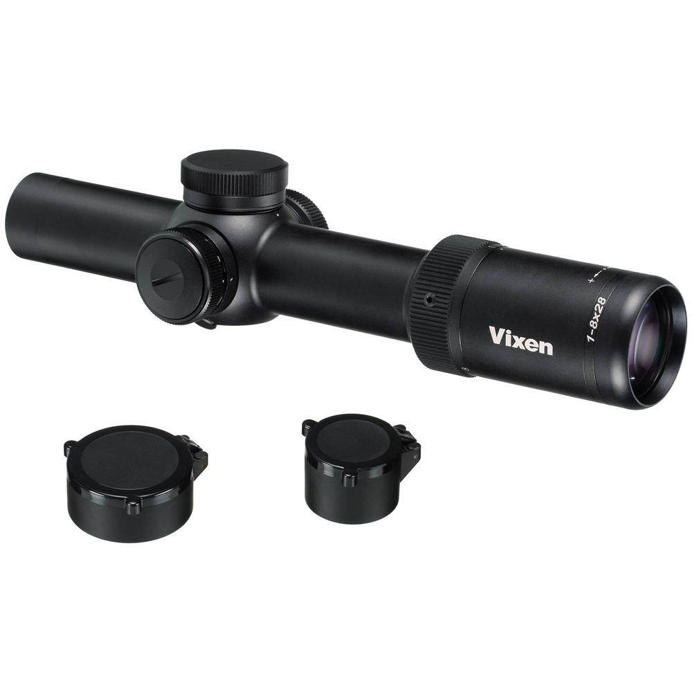 Vixen Optics 1-8x28 Riflescope (Retícula 18C) - Retícula Iluminada, 1ª Plano Focal, 109' de Campo de